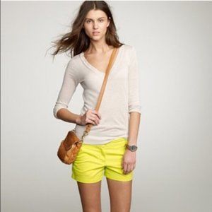 J Crew Chino City Fit Shorts in Banana